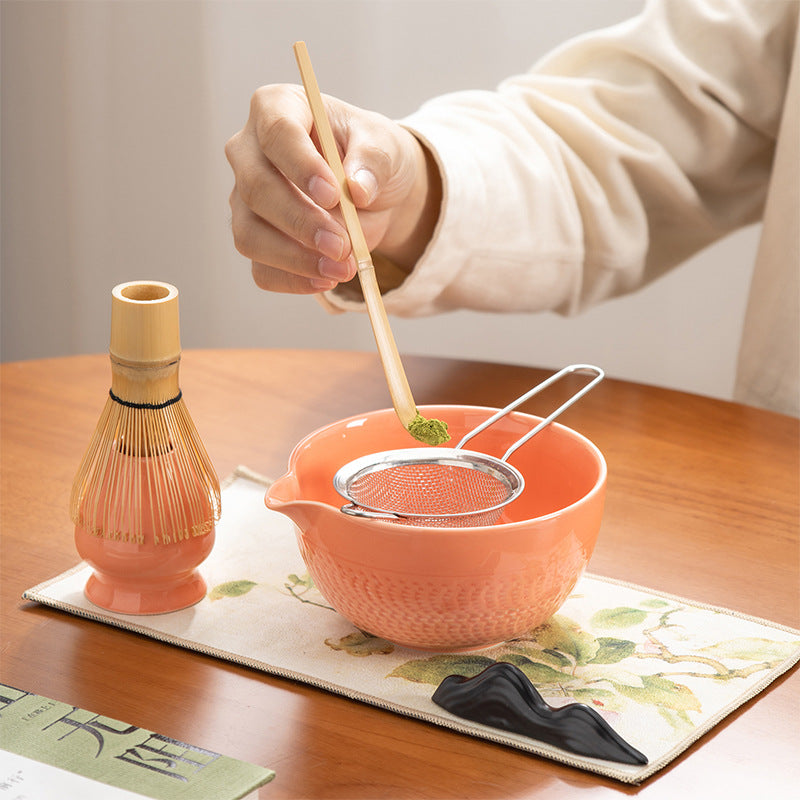 Matcha 7-piece Tea Set Suit Tea Whisk Matcha Bowl