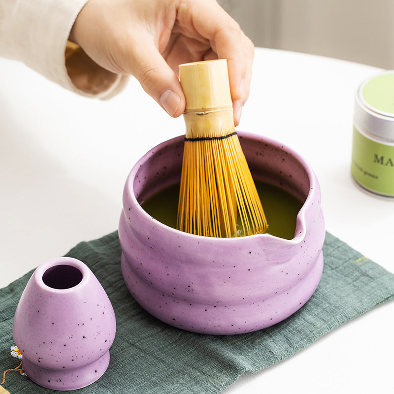 Japanese Matcha Tea Set with Matcha (Pink)