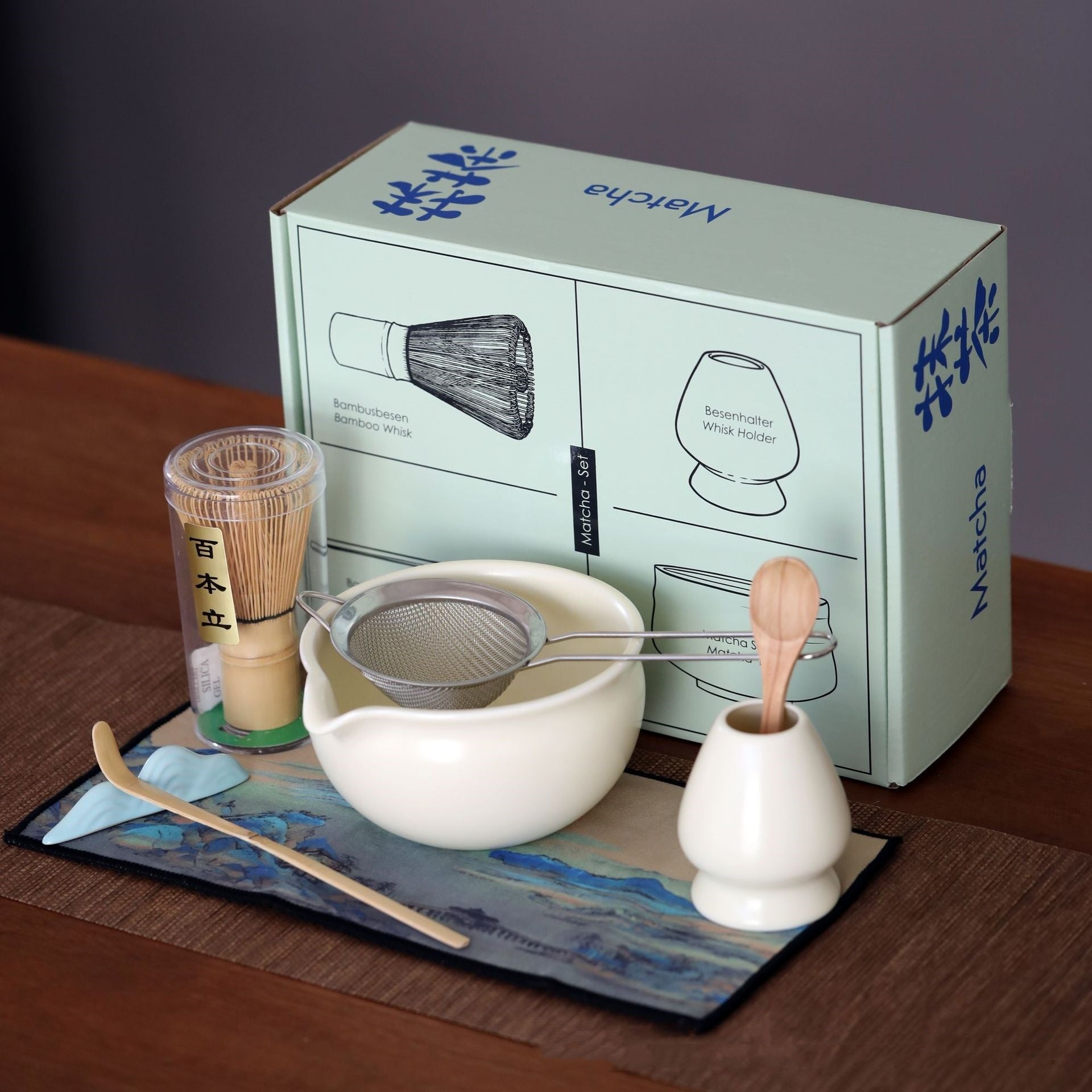Household Portable Ceramic Matcha Bowl Tea Set Suit