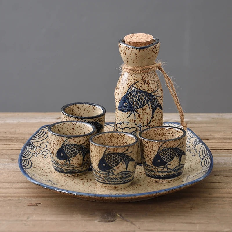 Japanese Sake Cups Set Creative Sake Cup Vintage Mens Gift
