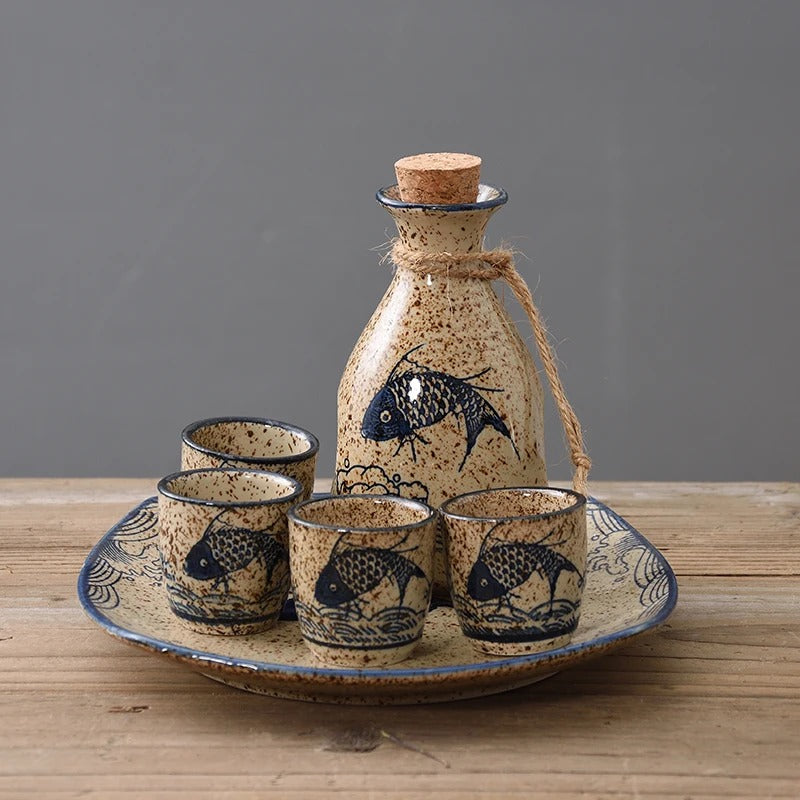 Japanese Sake Cups Set Creative Sake Cup Vintage Mens Gift