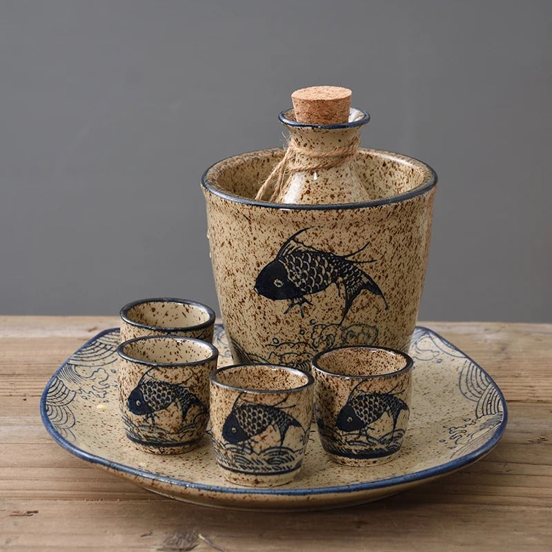Japanese Sake Cups Set Creative Sake Cup Vintage Mens Gift