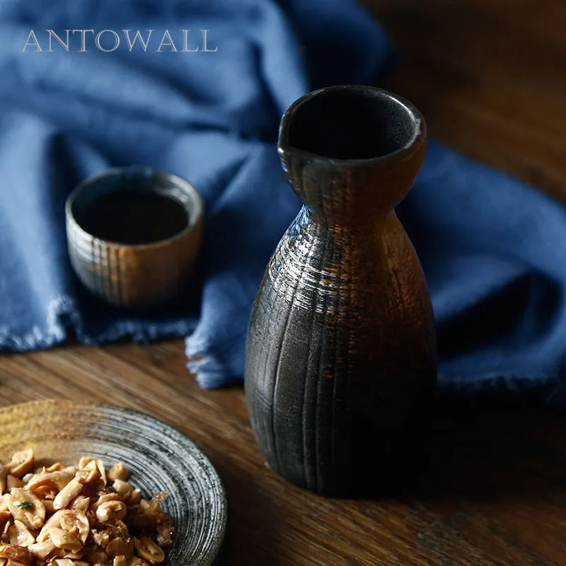 ANTOWALL Japanese Sake Set Ceramic Gift Box