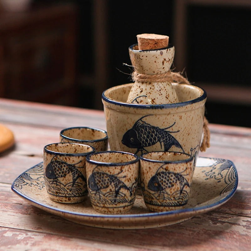 Japanese Sake Cups Set Creative Sake Cup Vintage Mens Gift