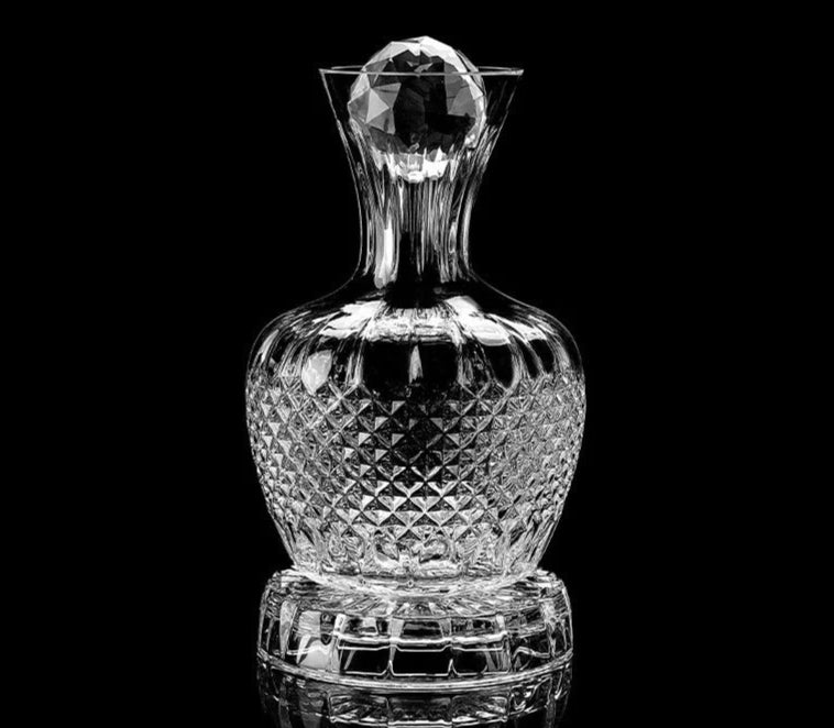 Imperium Gold Rotating Crystal Decanter Set