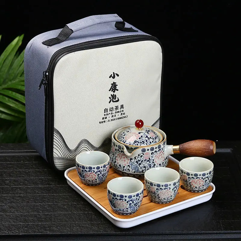 Portable Porcelain Chinese Gongfu Tea Set