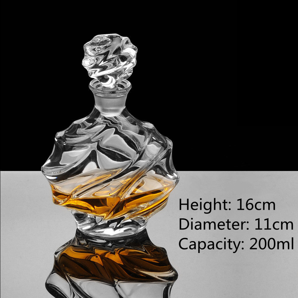 Thickened Whiskey Glass Set Foreign Wine Glass Crystal Glass Wine Bottle Creative Wine Set