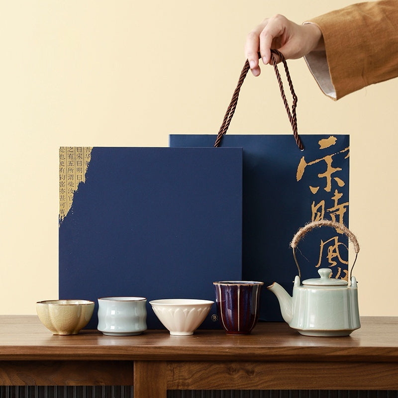 Five Famous Kiln Tea Set Suit