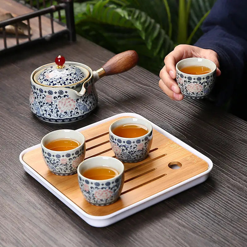 Portable Porcelain Chinese Gongfu Tea Set