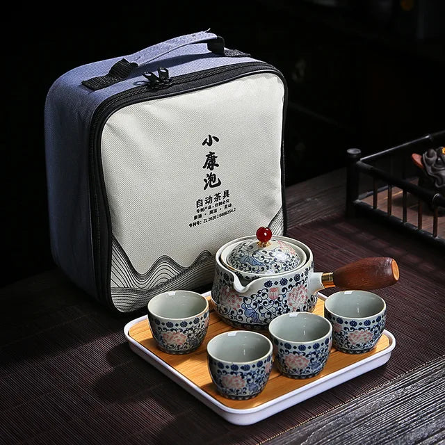 Portable Porcelain Chinese Gongfu Tea Set