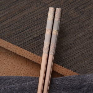 304 Stainless Steel Chopsticks Set Of 3 - Luxury Japanese Reusable Chopsticks