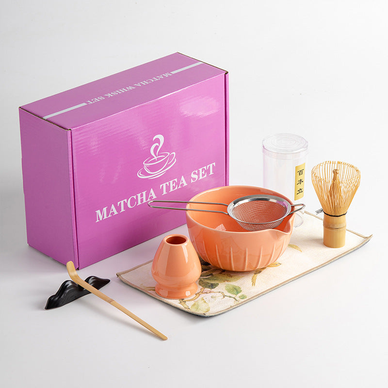 Matcha 7-piece Tea Set Suit Tea Whisk Matcha Bowl