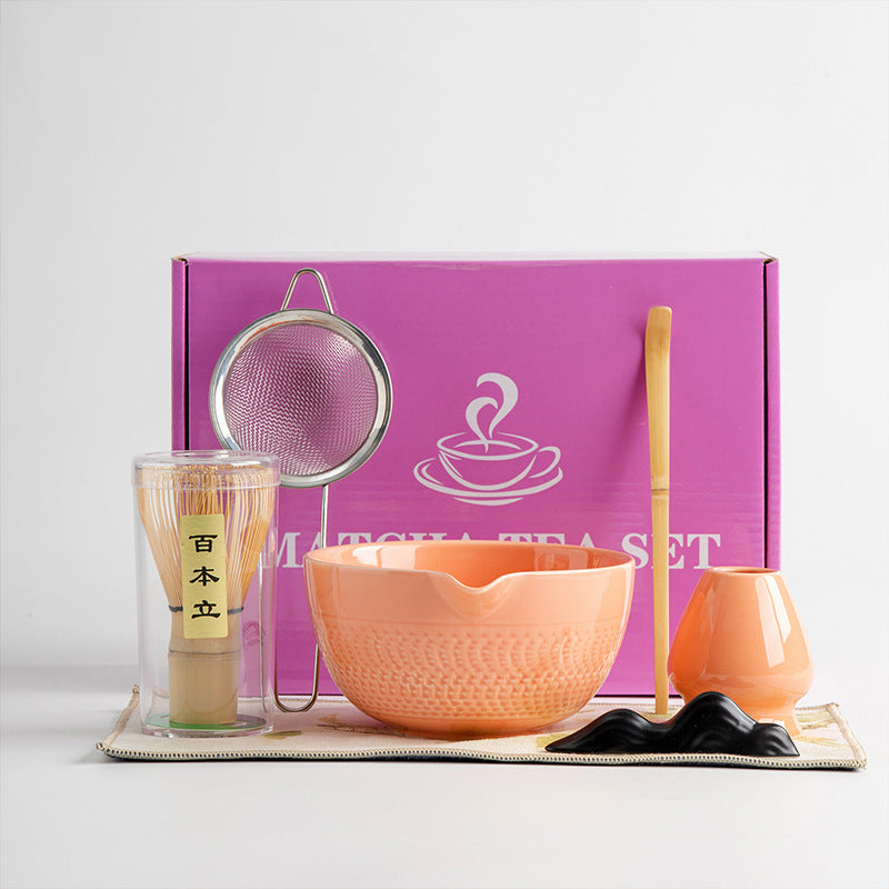 Matcha 7-piece Tea Set Suit Tea Whisk Matcha Bowl