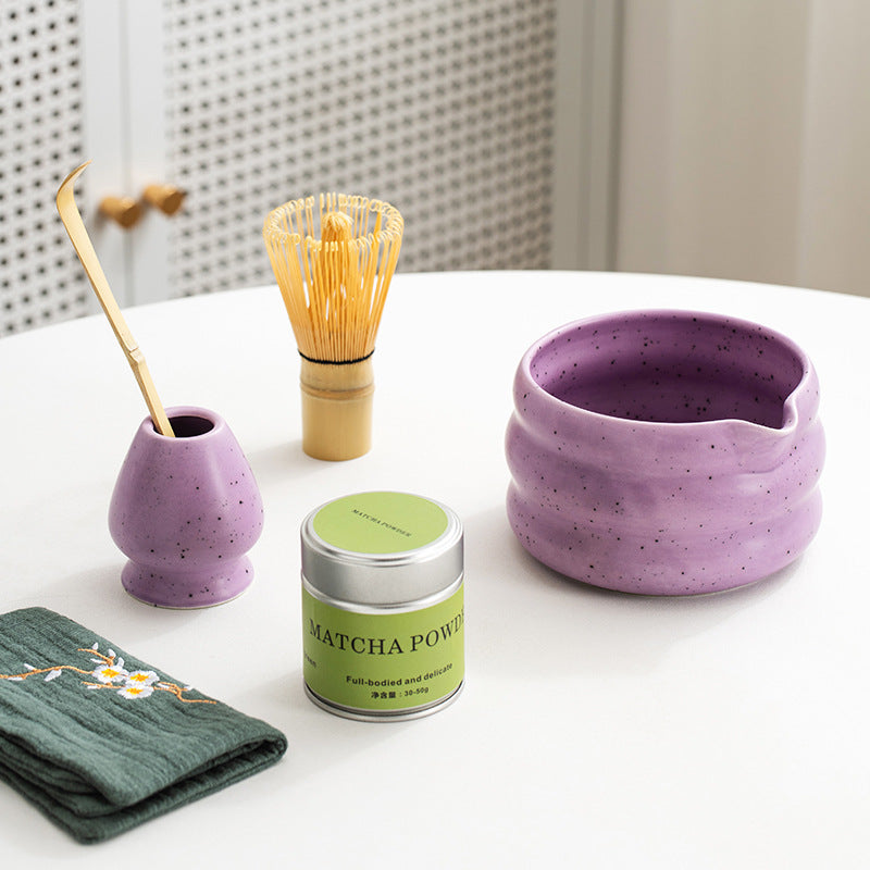 Japanese Matcha Tea Set with Matcha (Pink)