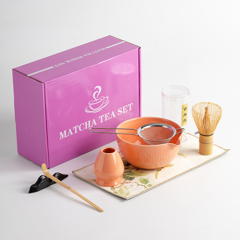 Matcha 7-piece Tea Set Suit Tea Whisk Matcha Bowl