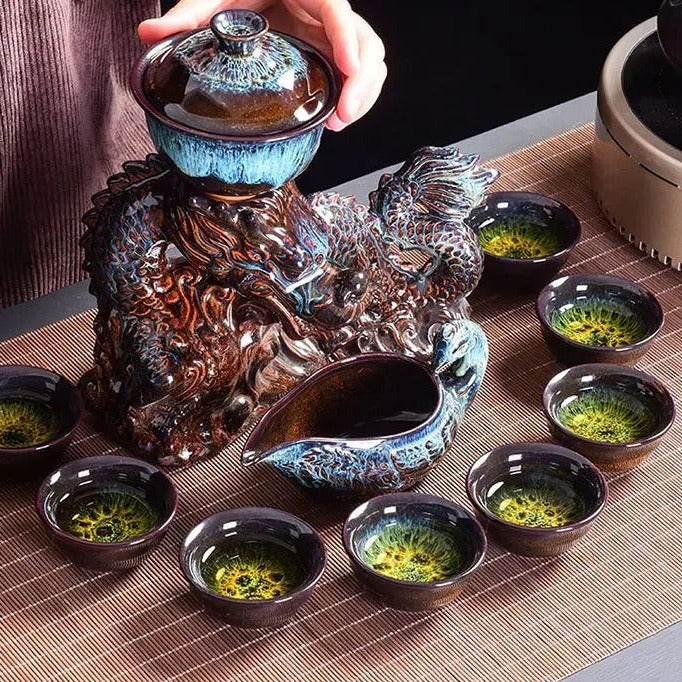 Dragon tea set Chinese Kung Fu