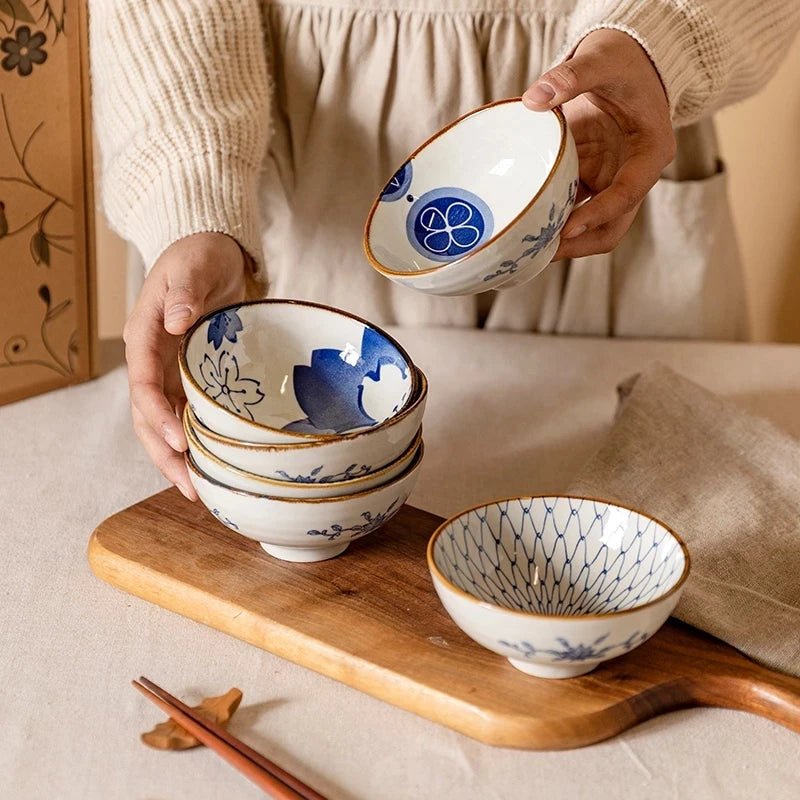 Ceramic Bowls Japanese Style Gift box