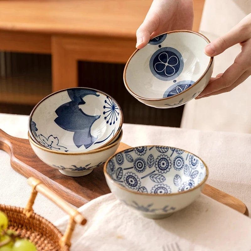 Ceramic Bowls Japanese Style Gift box