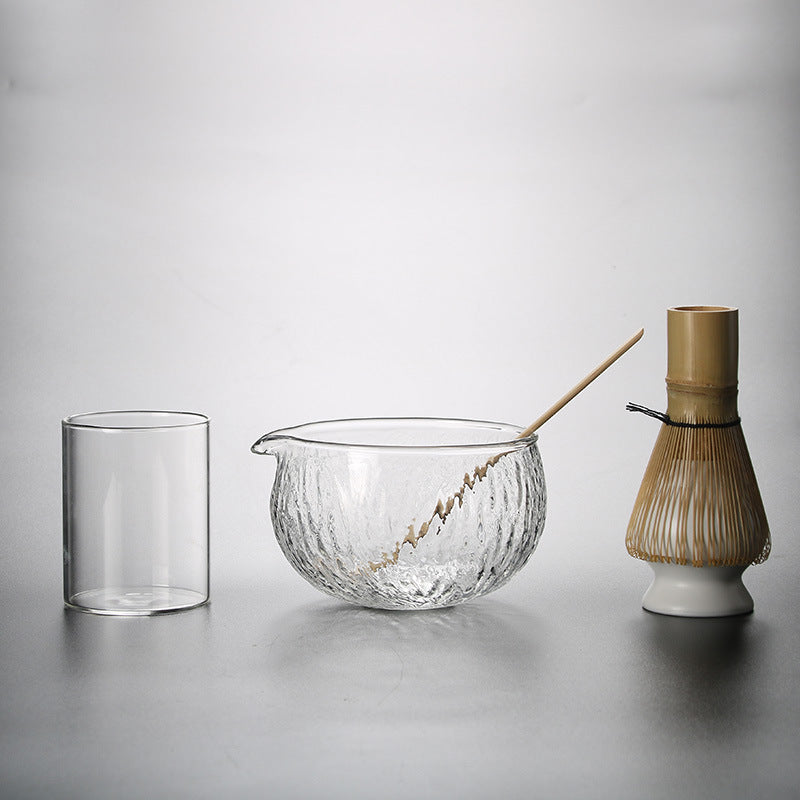 5-piece Matcha Transparent Glass Set Whisky Brewing Tool