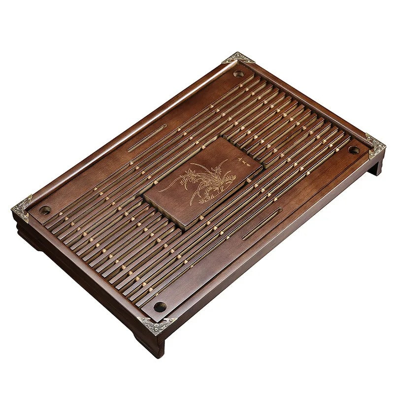 Solid Wood Tea Tray KungFu Tea Set Drawer