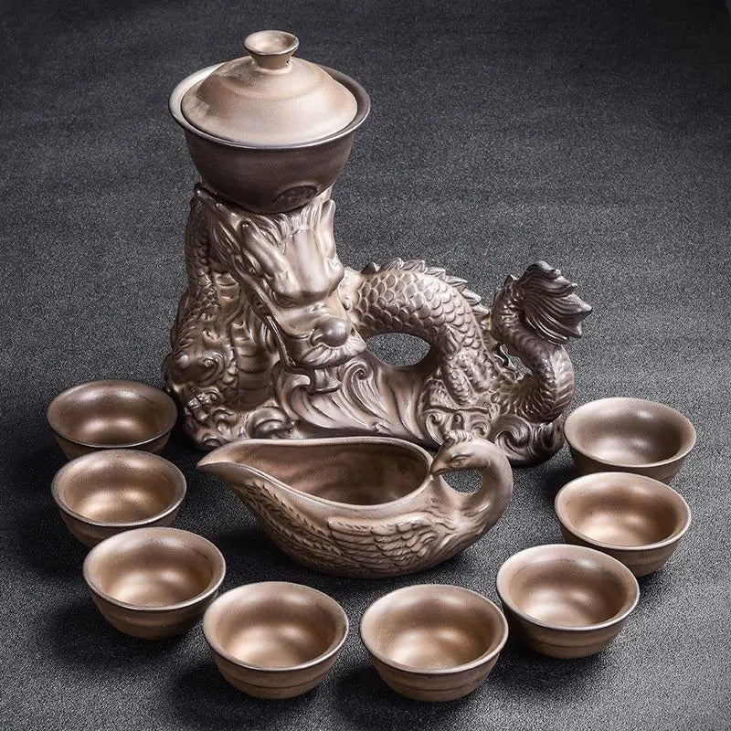 Dragon tea set Chinese Kung Fu