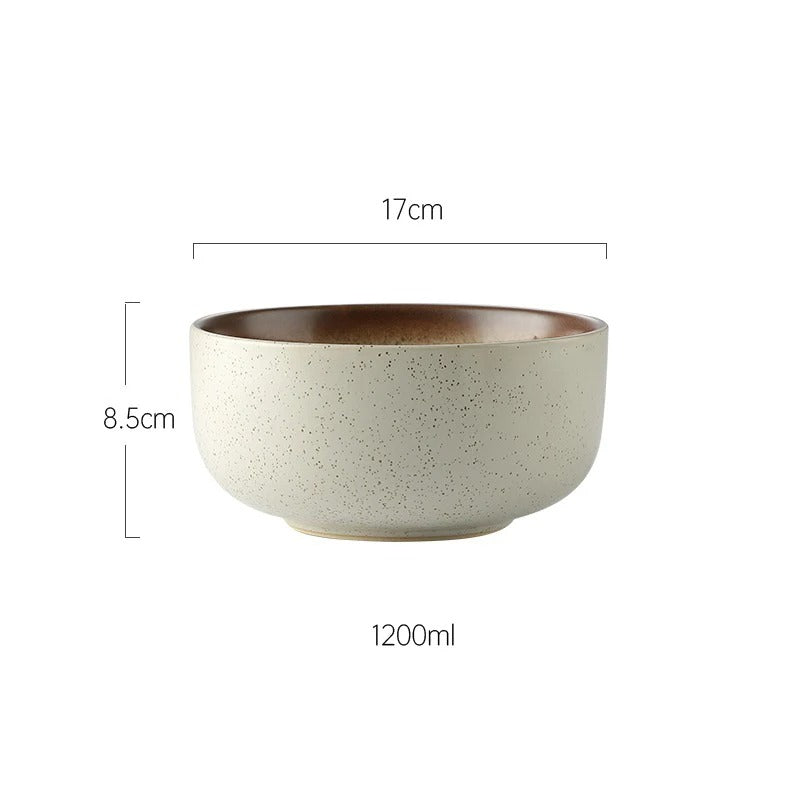 Japanese Style Ceramic Ramen Bowl