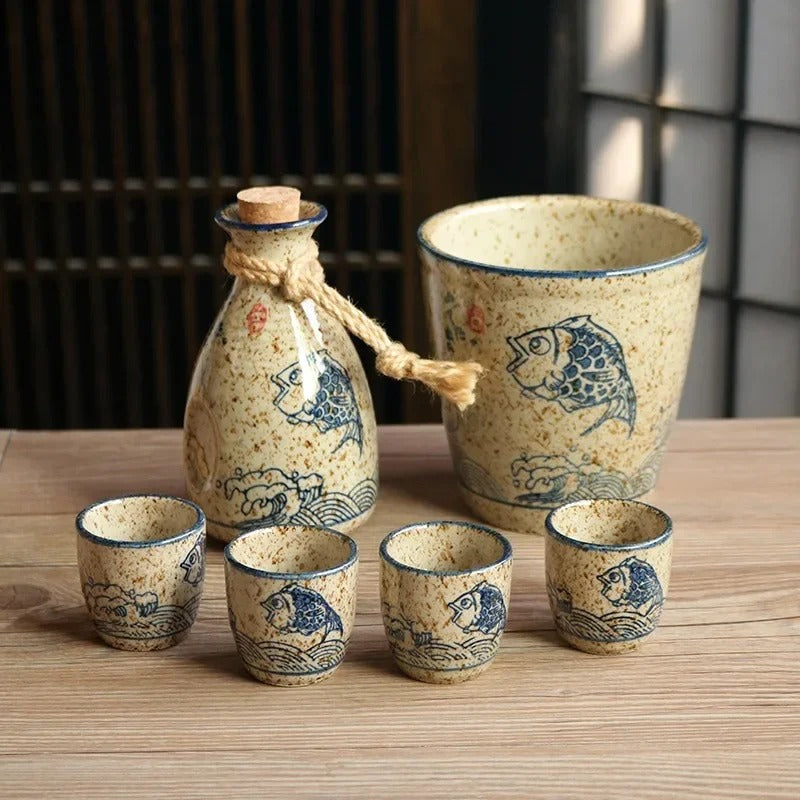 Japanese Sake Cups Set Creative Sake Cup Vintage Mens Gift