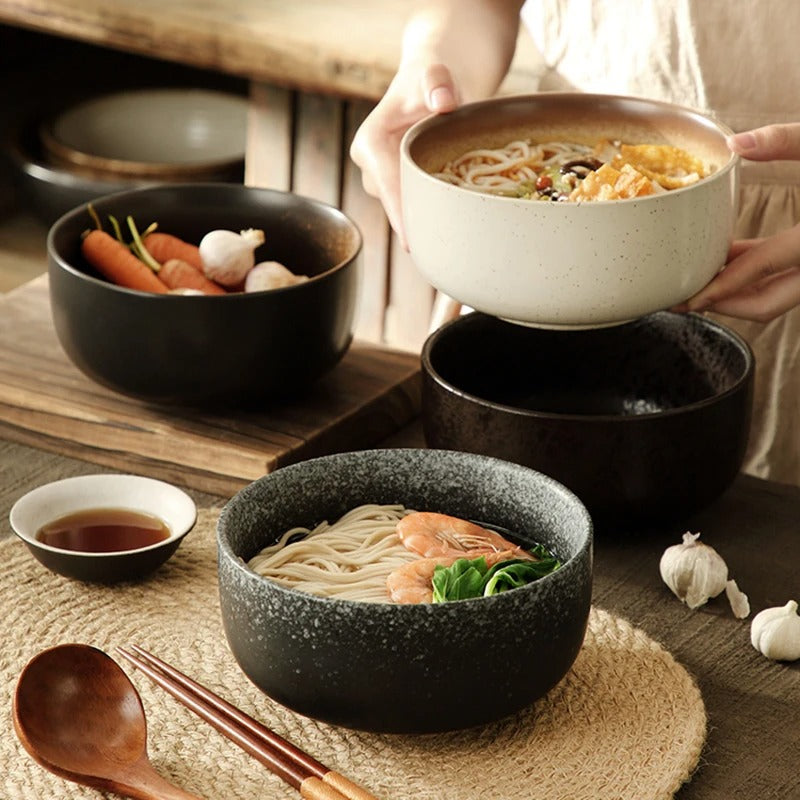 Japanese Style Ceramic Ramen Bowl