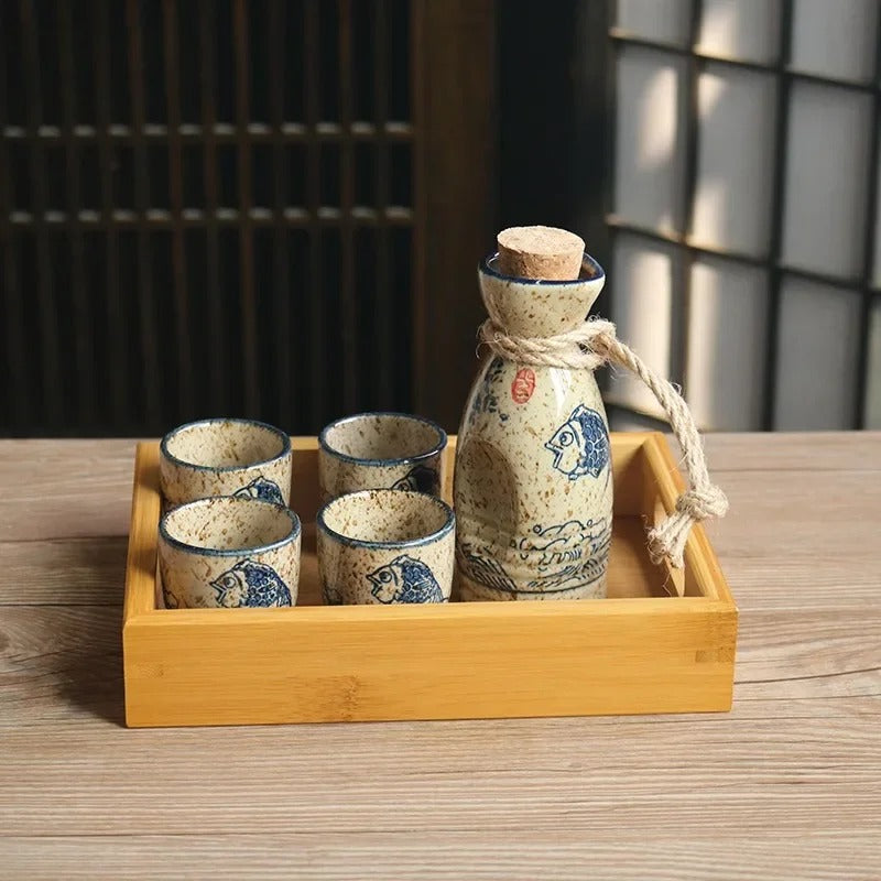 Japanese Sake Cups Set Creative Sake Cup Vintage Mens Gift