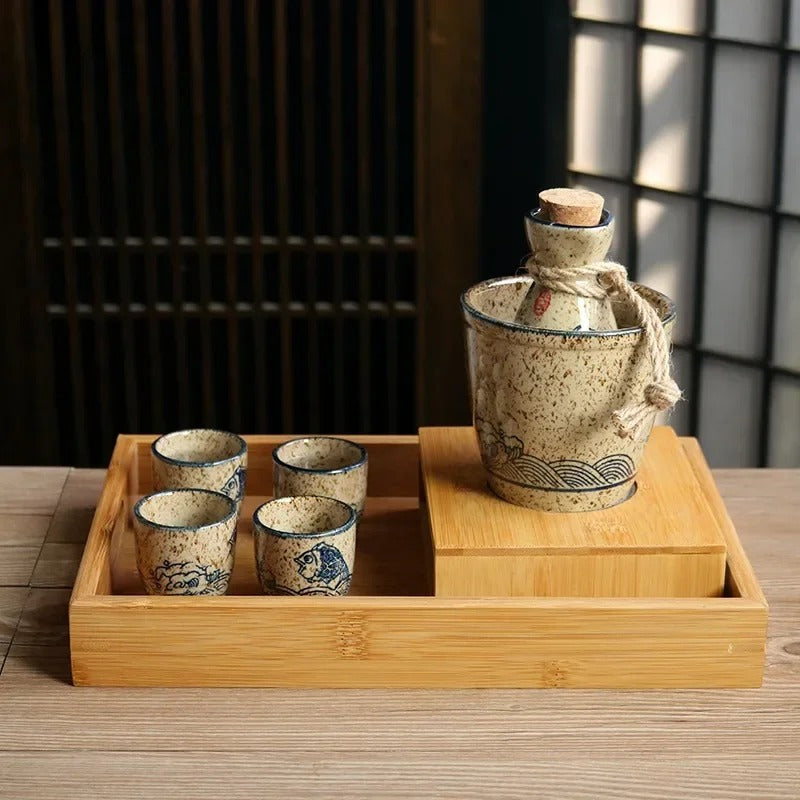 Japanese Sake Cups Set Creative Sake Cup Vintage Mens Gift