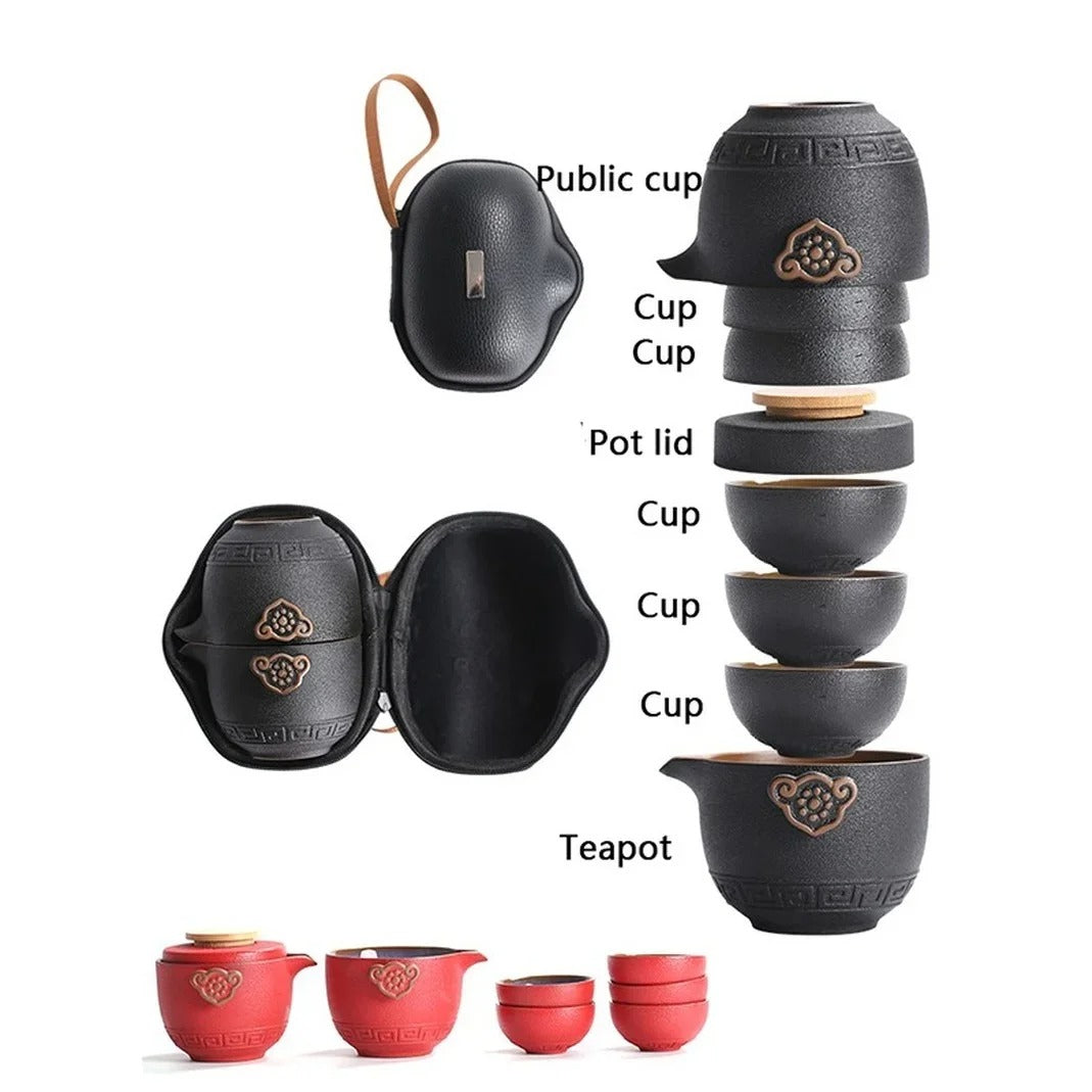 Ceramic Portable Porcelain Teaset