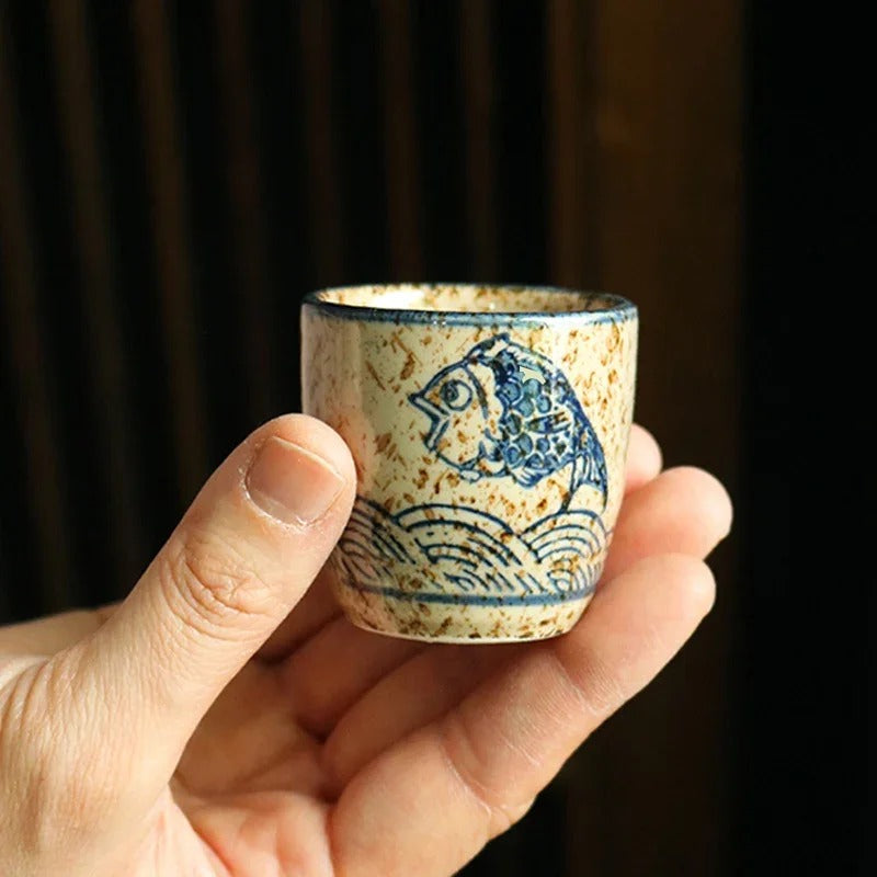 Japanese Sake Cups Set Creative Sake Cup Vintage Mens Gift