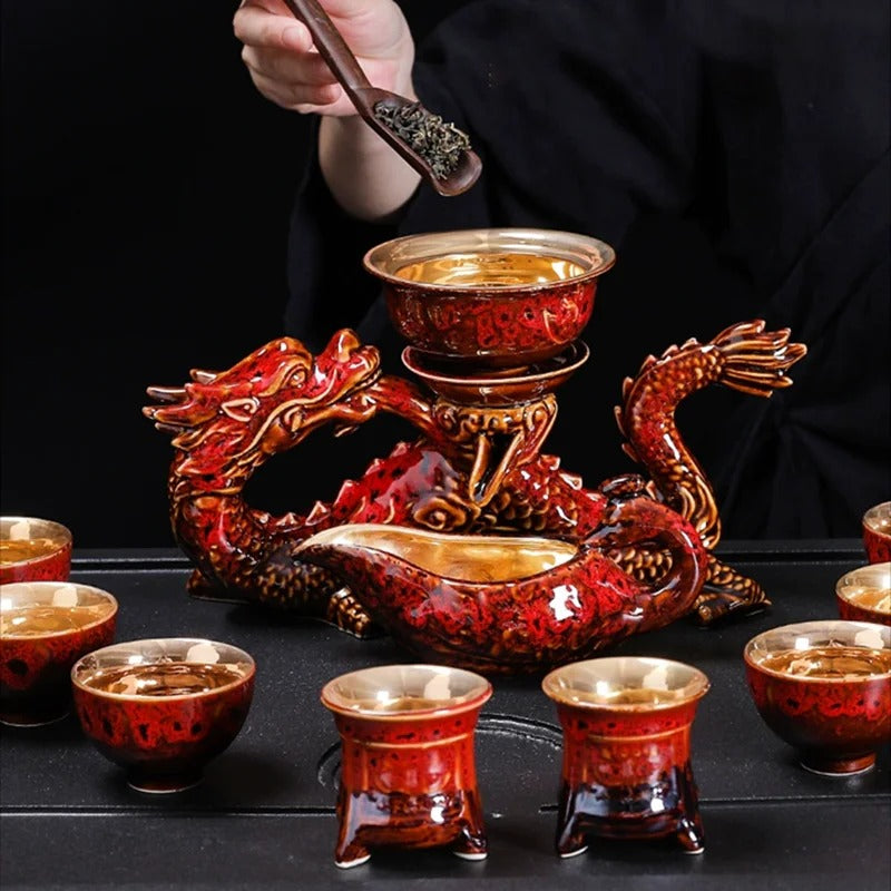 Kung Fu Dragon Teaset