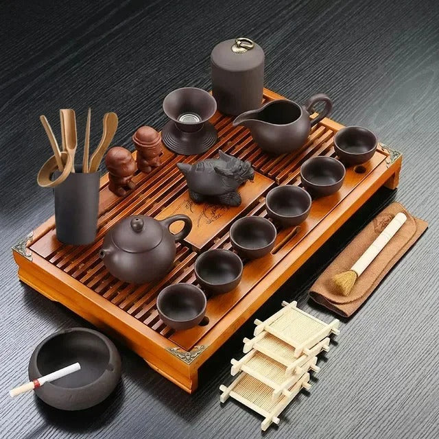 Yixing Ceramic Kung Fu Tea Set