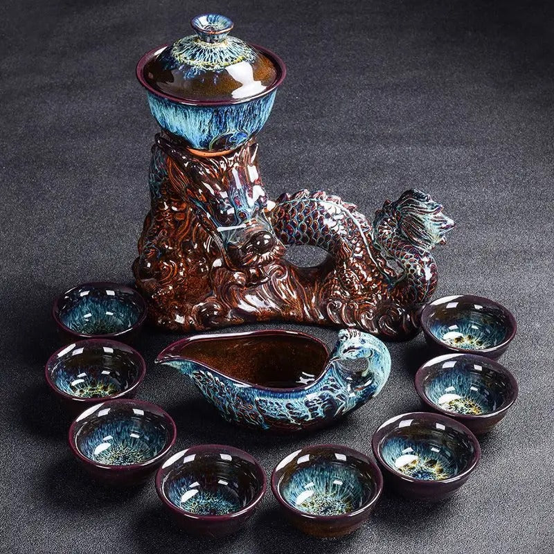 Dragon tea set Chinese Kung Fu