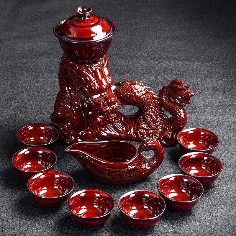 Dragon tea set Chinese Kung Fu