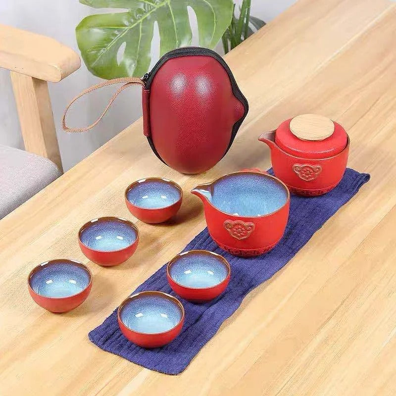 Ceramic Portable Porcelain Teaset