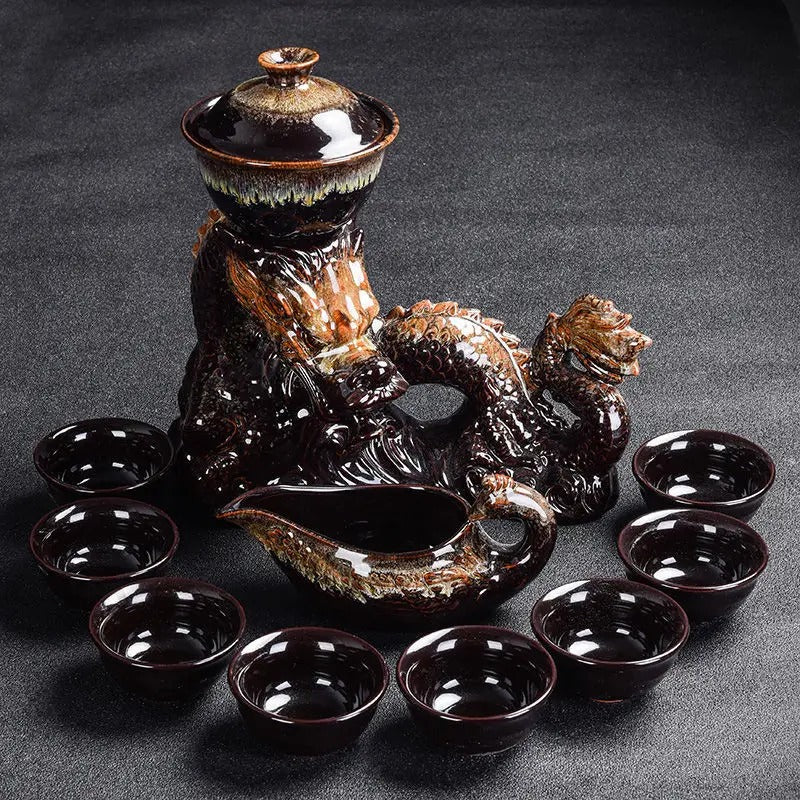 Dragon tea set Chinese Kung Fu