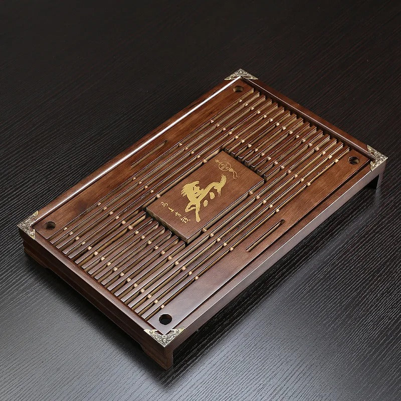 Solid Wood Tea Tray KungFu Tea Set Drawer