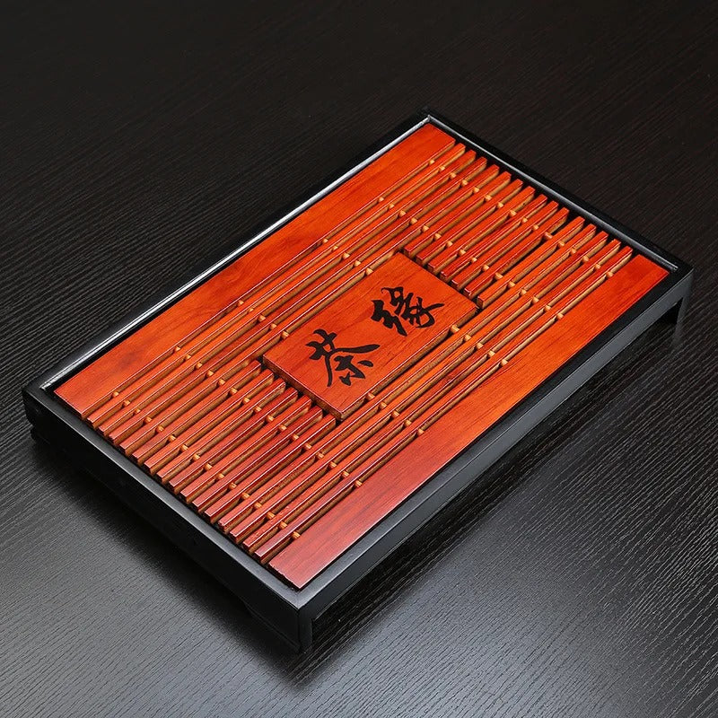 Solid Wood Tea Tray KungFu Tea Set Drawer